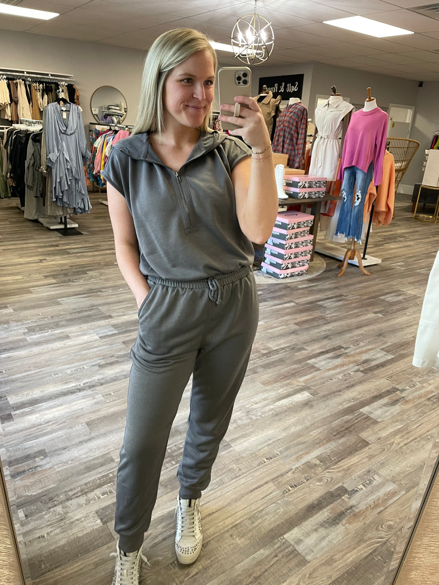 Cotton Fleece Hooded Jumpsuit – So Underdressed