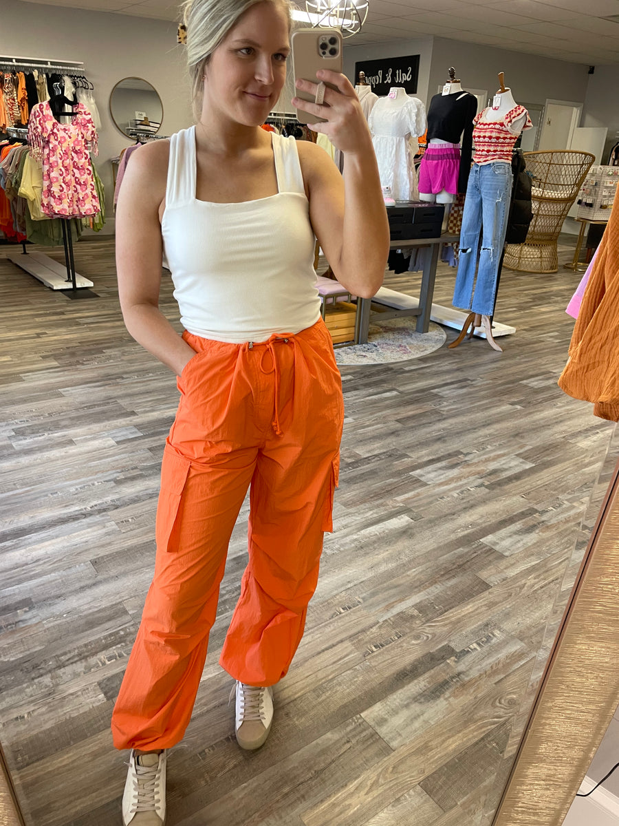 Orange hot sale cargo pants