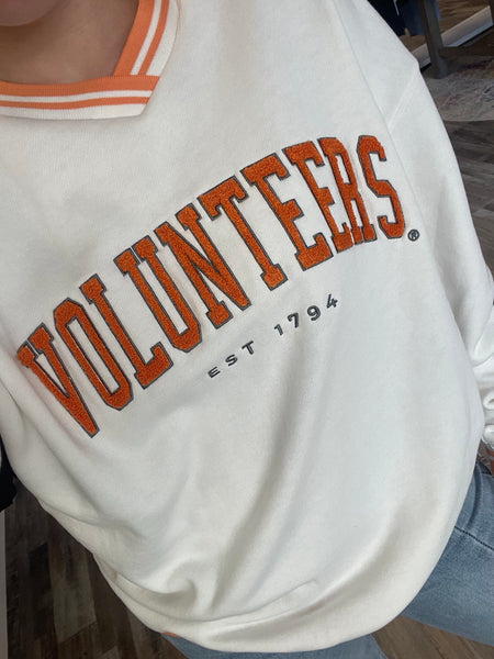 Tennessee V-neck Pullover - White