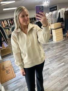 Half Zip Pullover - Khaki