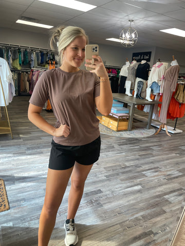 Classic Boxy Fit Tee - Deep Taupe