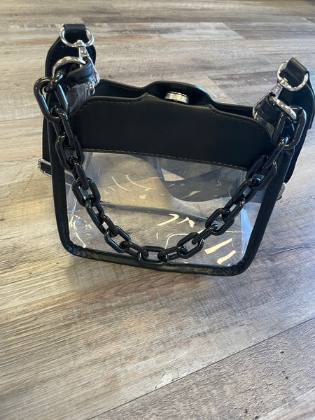 Clear Purse with Chain