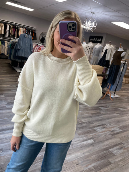 Oversized Sweater Pullover - Ivory