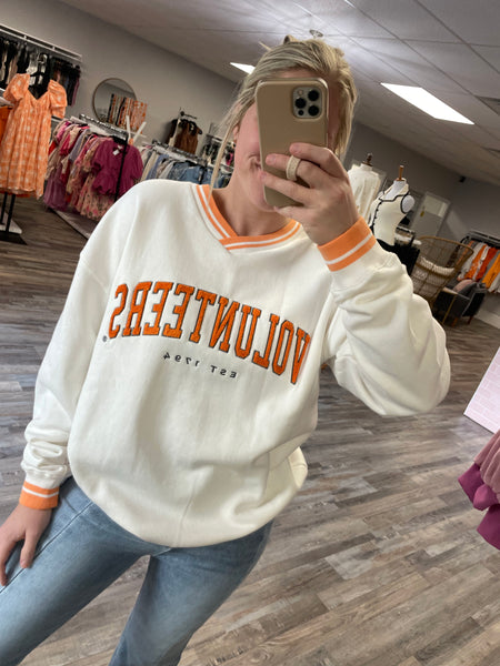 Tennessee V-neck Pullover - White