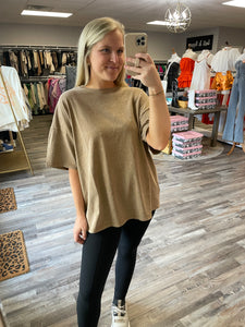 Oversized Tee - Pale Brown