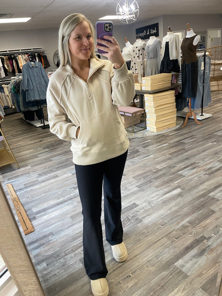 Half Zip Pullover - Khaki