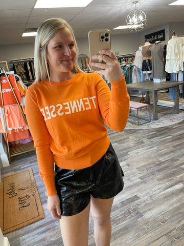 Tennessee Crew Neck Sweater - Orange