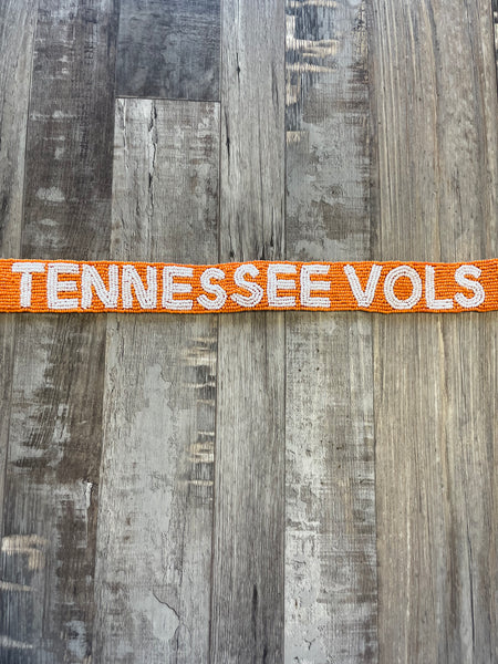 TN Vols Beaded Purse Strap - Orange