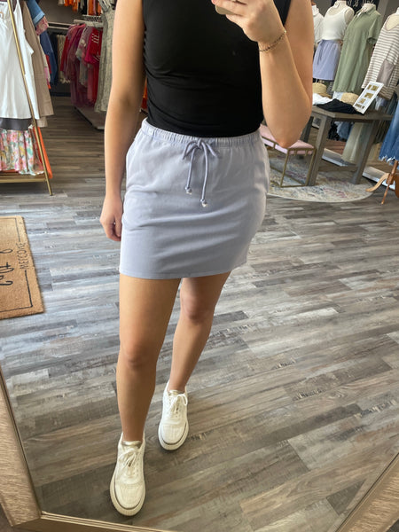 Sweat Mini Skirt - Lavender