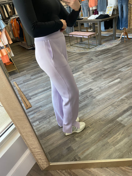 Wide Leg Lounge Pants - Lilac