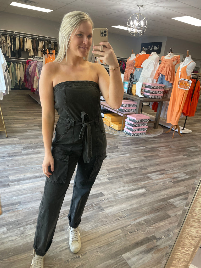 Black best sale jumpsuit boutique