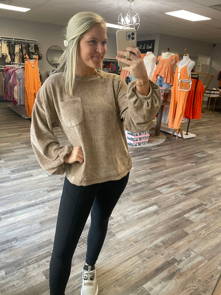 Soft Knit Pullover - Taupe