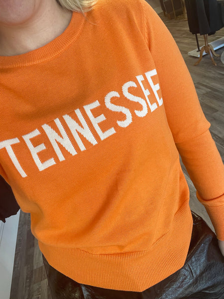 Tennessee Crew Neck Sweater - Orange