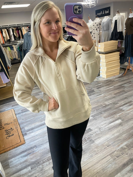 Half Zip Pullover - Khaki