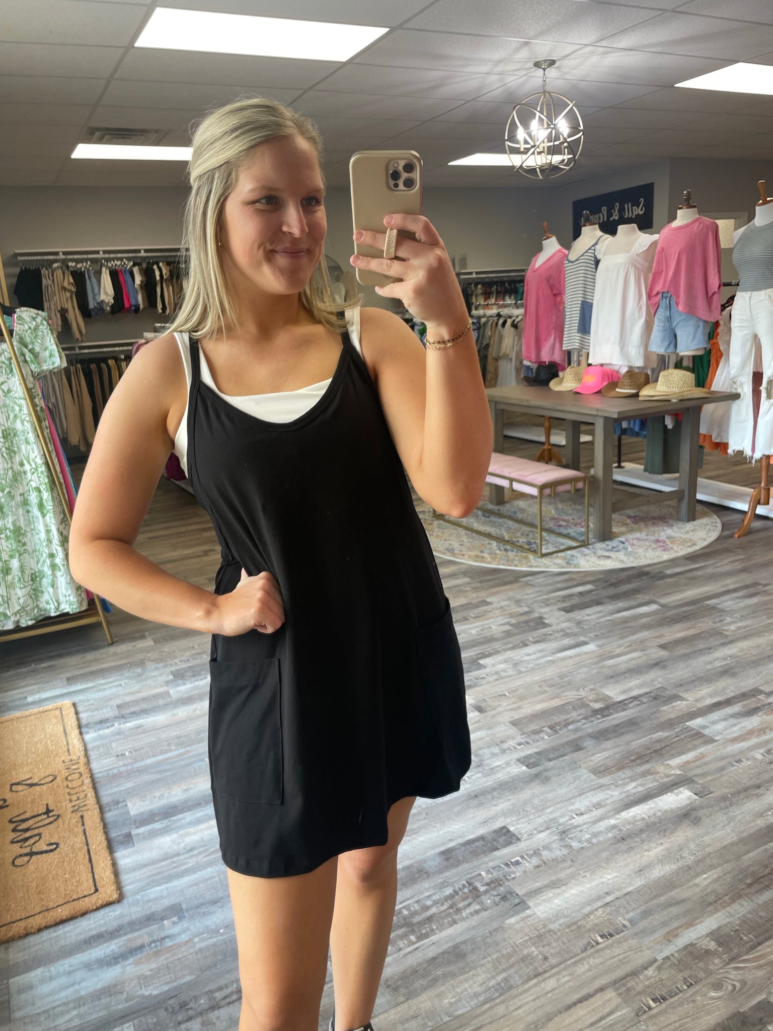 Jersey Romper Dress - Black