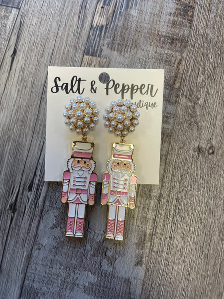 Metal Nutcracker Earrings