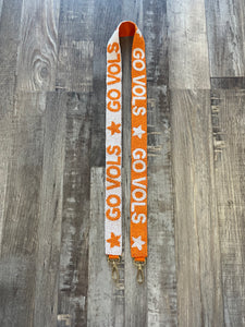 Go Vols Beaded Purse Strap - Orange/White