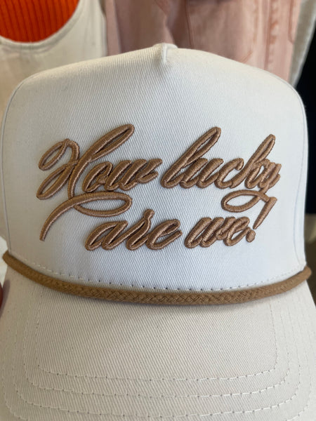 How Lucky Are We Vintage Hat