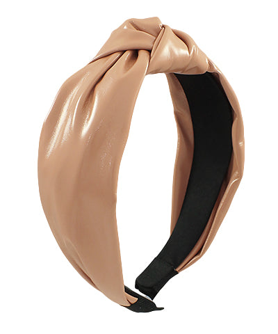LEATHER KNOTTED HEADBAND