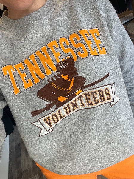 TN Vols Rifleman Crew Sweatshirt - Grey