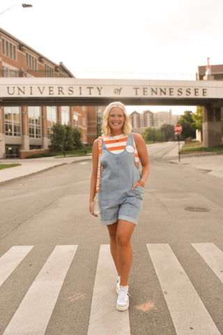 Relaxed Fit Denim Overall - Light Wash