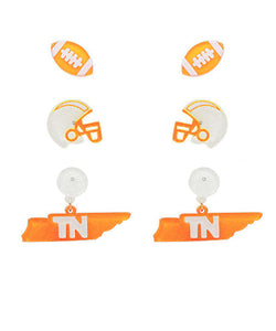 TN Football Earring Set