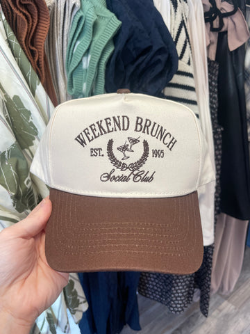 Weekend Brunch Club Vintage Hat