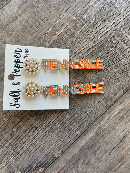 Tennessee Dotted Drop Earrings