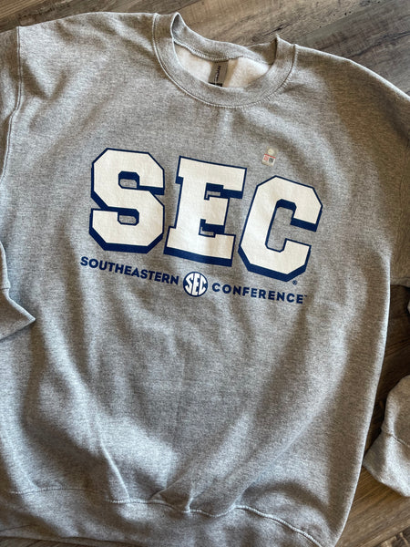 SEC Logo Retro Sweatshirt - Grey