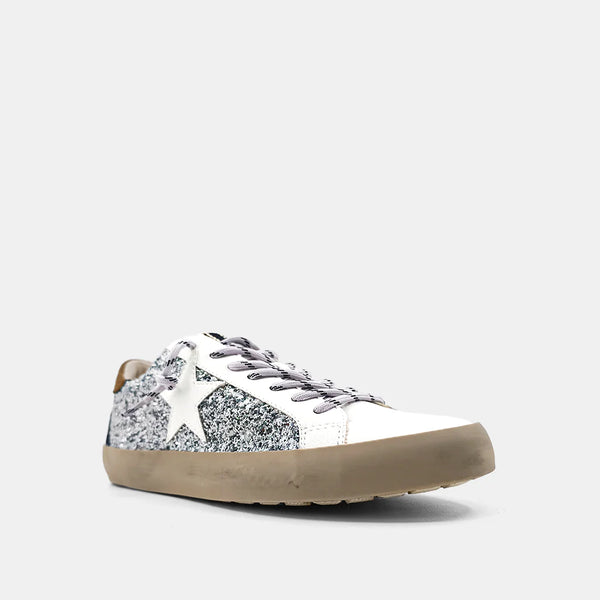 Paula Low Top Sparkle Sneaker - Silver