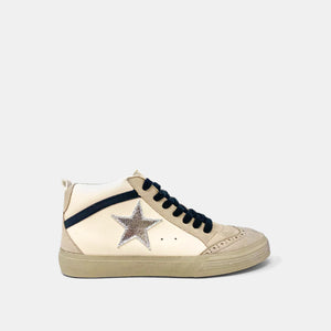 Paulina Mid Top Leather Sneaker - White