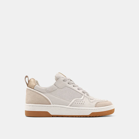 Romi Low Top Sneaker - Taupe Suede