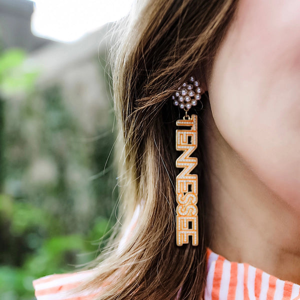 Tennessee Dotted Drop Earrings