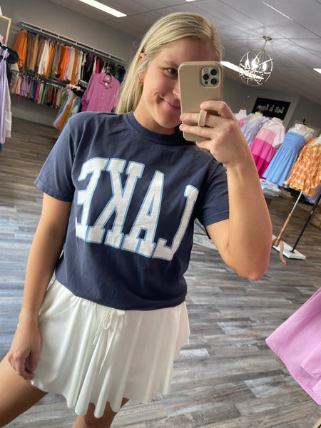 Lake Graphic Tee - Blue