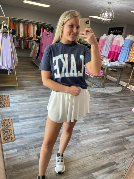 Lake Graphic Tee - Blue
