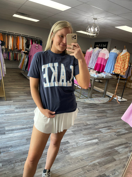 Lake Graphic Tee - Blue
