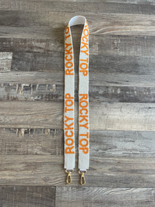 Rocky Top Beaded Purse Strap - White