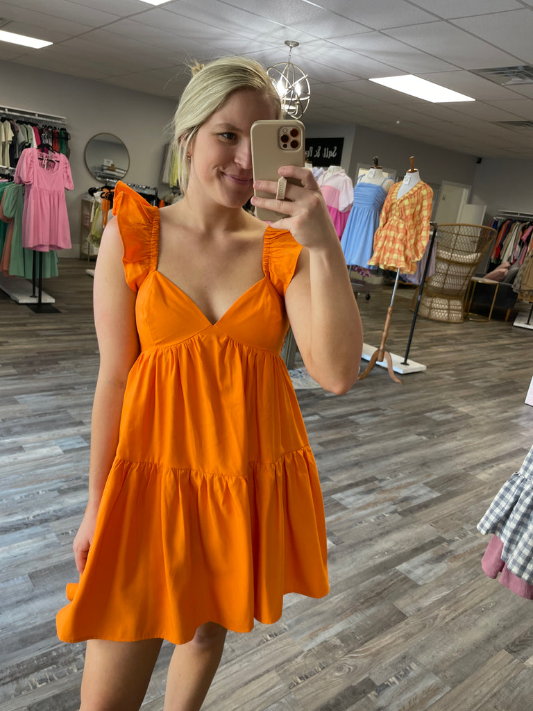 Orange babydoll online