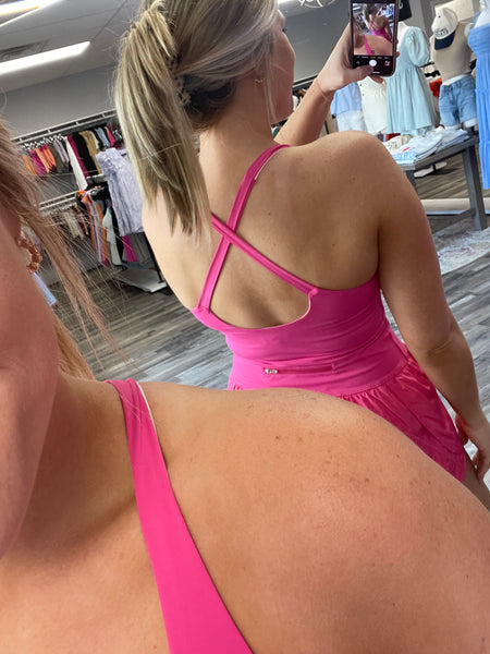 Athletic Romper - Magenta