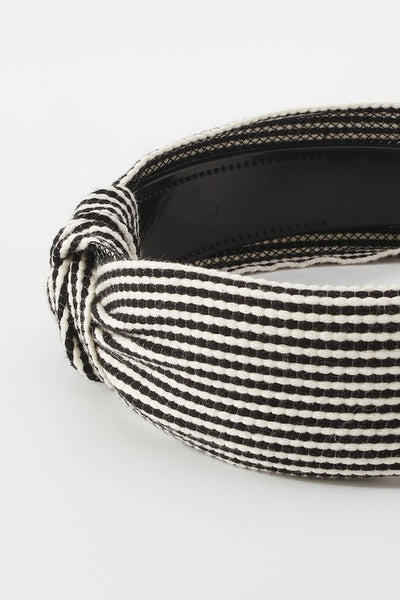 Striped Topknot Headband