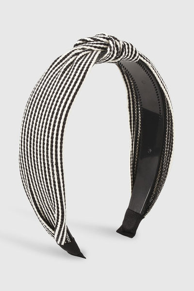 Striped Topknot Headband