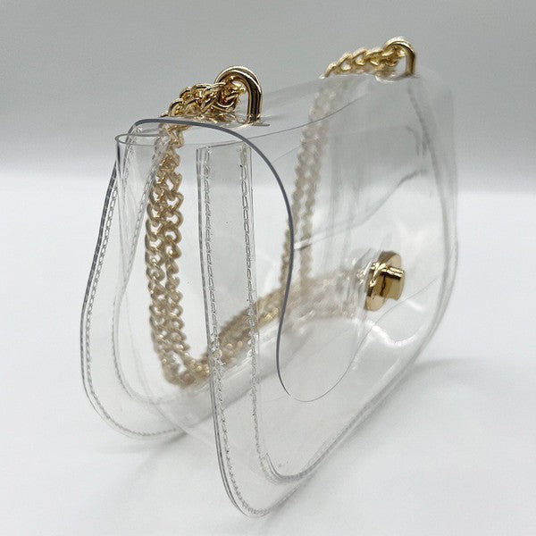 Clear Double Chain Bag