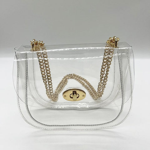 Clear Double Chain Bag