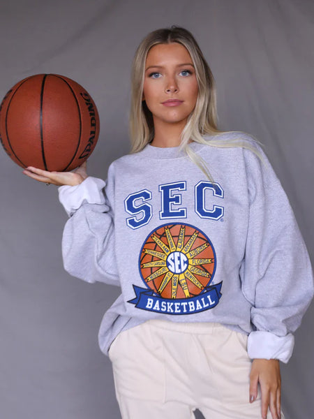 SEC Basketball Sweatshirt - Grey