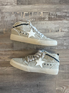 Paulina Mid Top Sneaker - Taupe Canvas
