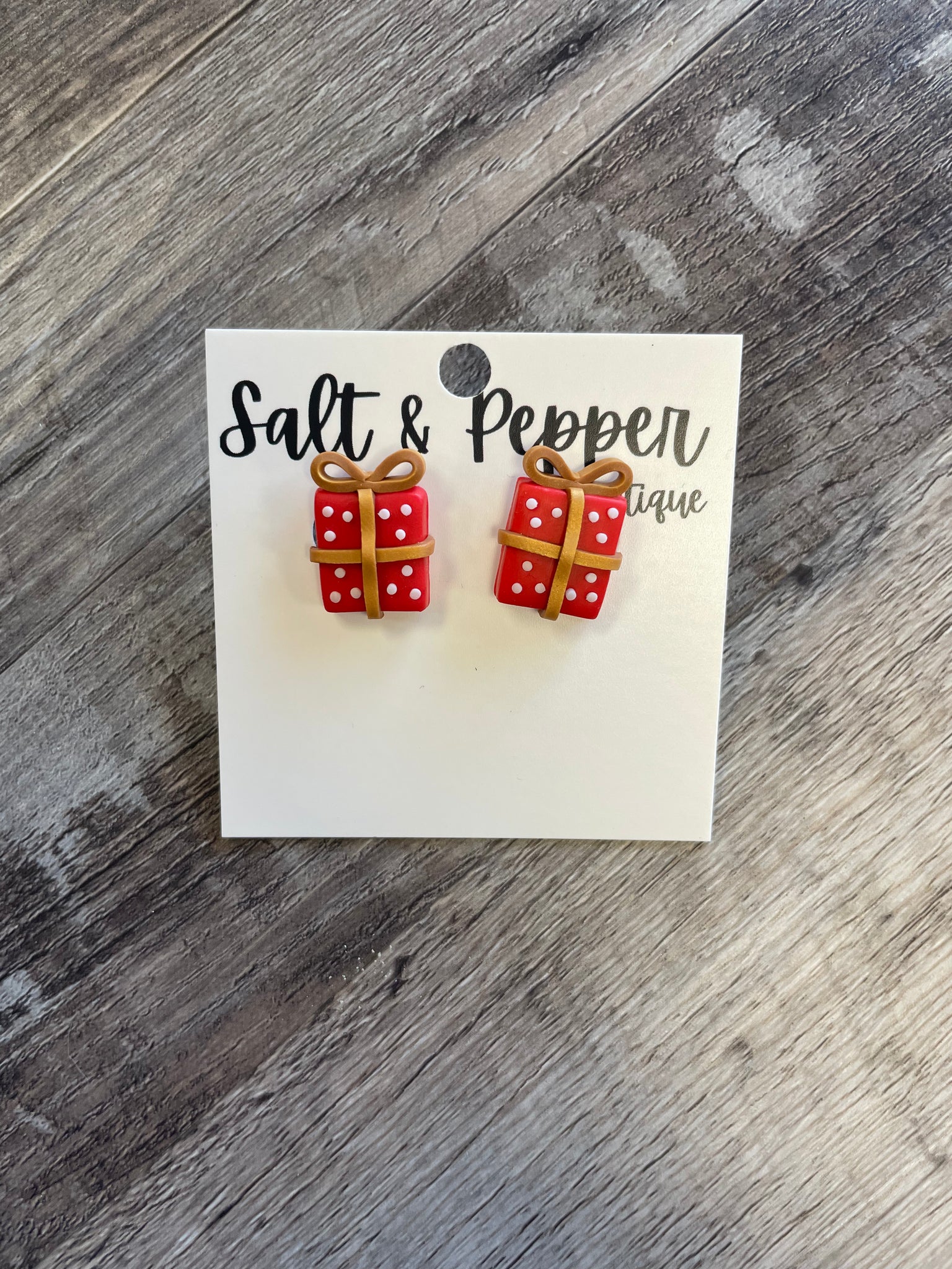 Christmas Clay Stud Earring