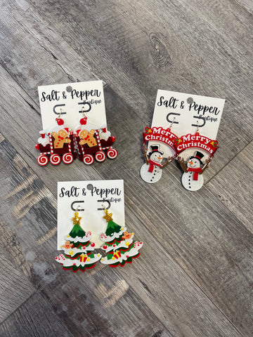 Acrylic Christmas Earring