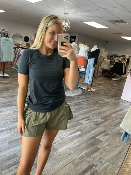 Active Short Sleeve Top - Black