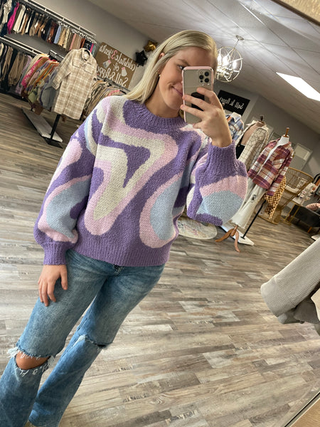 Cozy Design Sweater - Very Peri