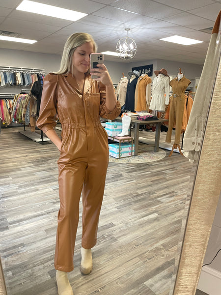 Jumpsuit camel 2025